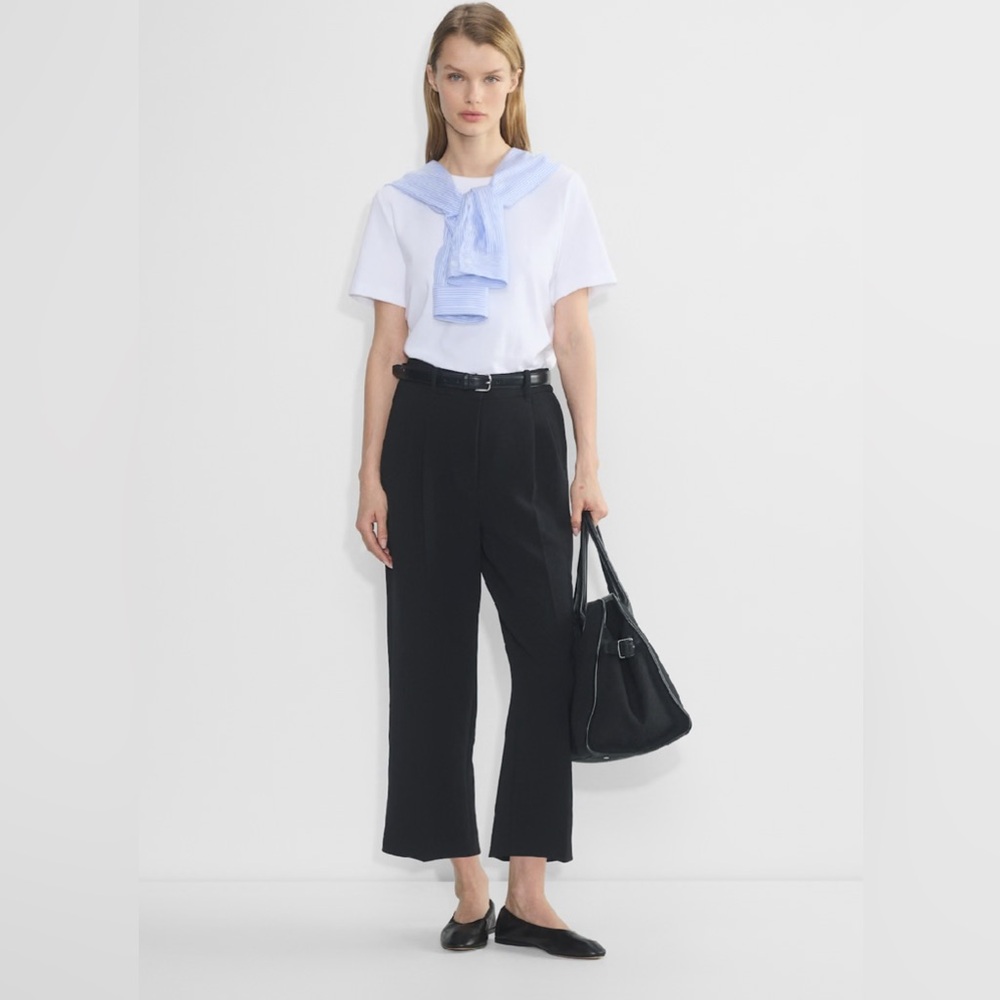 Aritzia Wilfred Effortless Cropped Pant Black Size 0